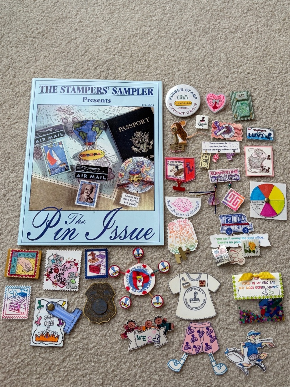 Vintage The Stampers Sampler Presents The Pin Issue Plus Swaps